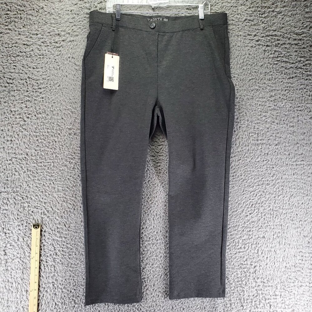Tapata Pants Womens XXL 20 Charcoal Gray Work Leisure Stretch Slacks *NWT*